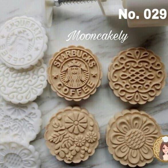 Cetakan Kue Bulan Mooncake Starbucks Cm12529