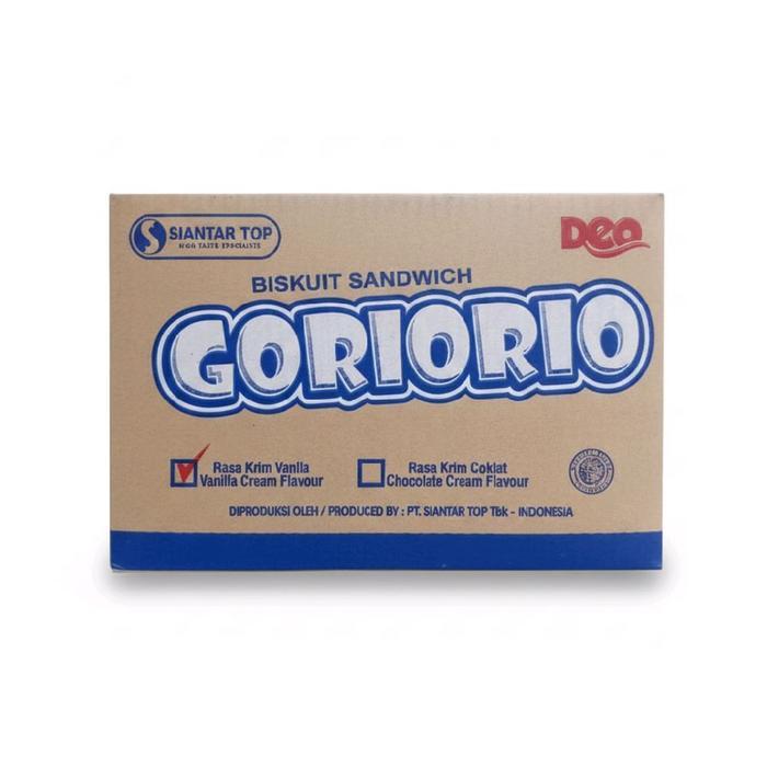 Biskuit Sandwich Goriorio 1 Dus isi 10 pak @ 20 pcs