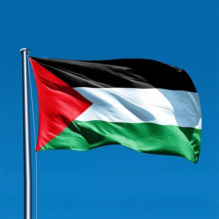 BENDERA PALESTINA PALESTINE FLAG BESAR 90X150 CM POLYSTER