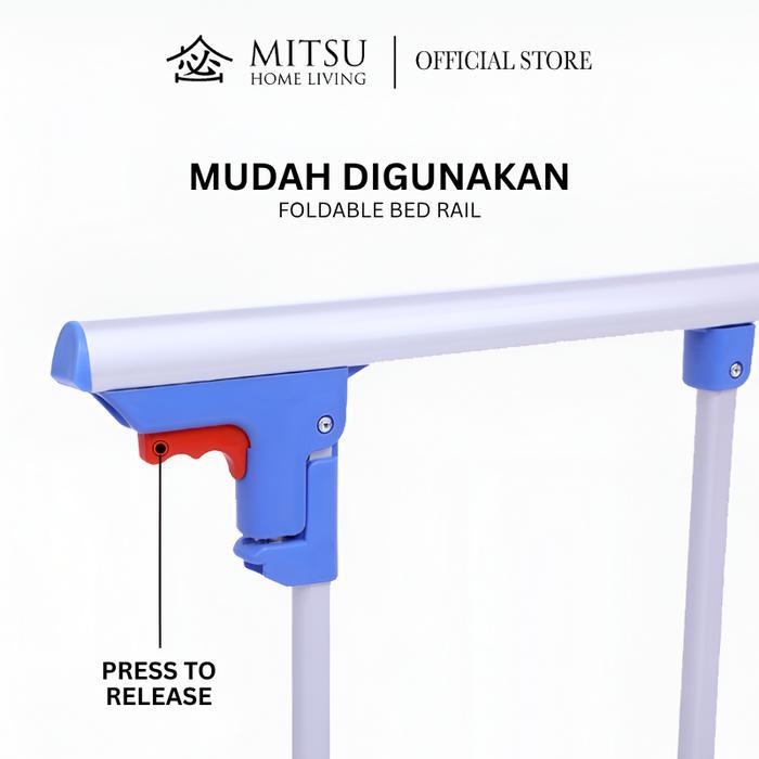 SIDE RAIL PASIEN RUMAH SAKIT - PEGANGAN KASUR FOLDING MUDAH DI LIPAT. PEGANGAN KASUR RUMAH SAKIT