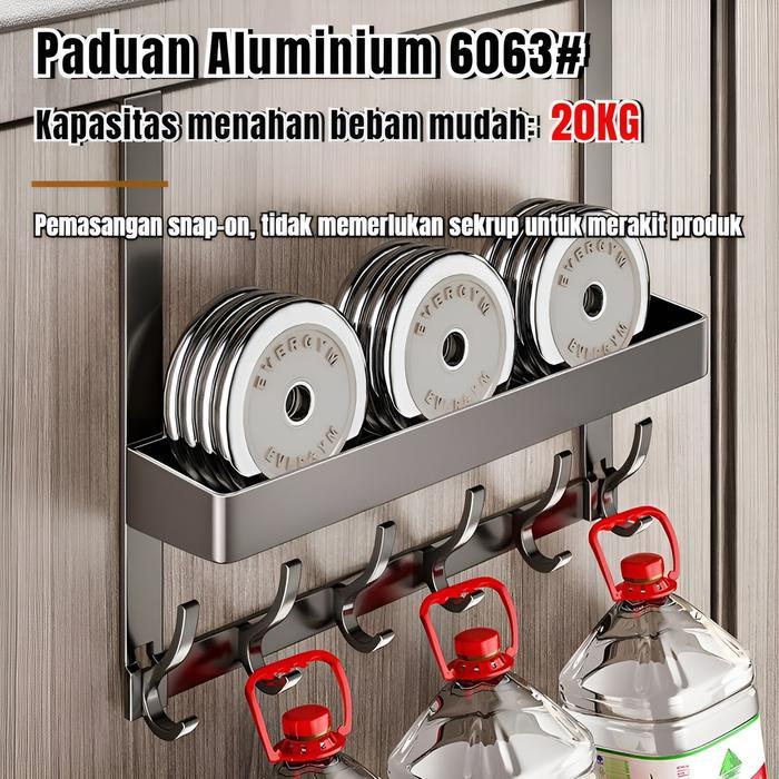 maniz Gantungan Baju Pintu Gantungan Baju Tanpa Bor Dinding Kamar Mandi Kamar Tidur Pintu Belakang