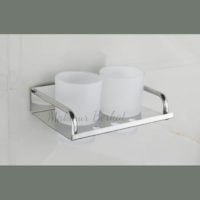 Tempat sikat gigi gelas / Tempat sikat gigi gantung