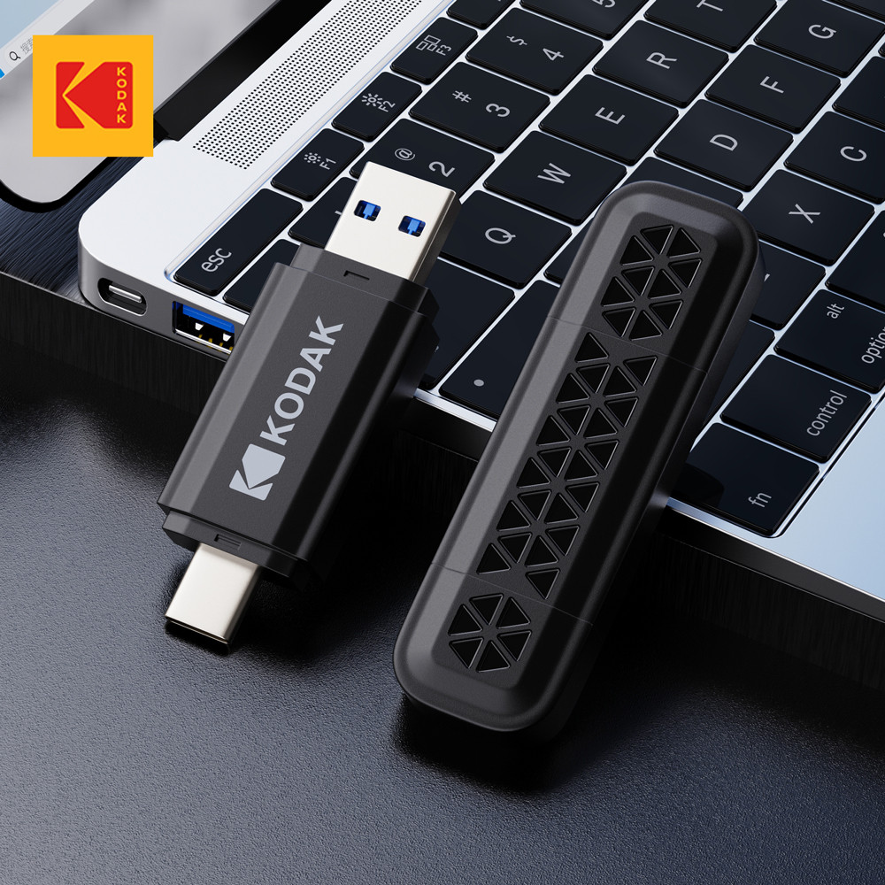 KODAK USB Flash Drive 32GB Type C Flash Drive 64GB USB3.2 Pendrive 128GB High Speed 256GB Dual