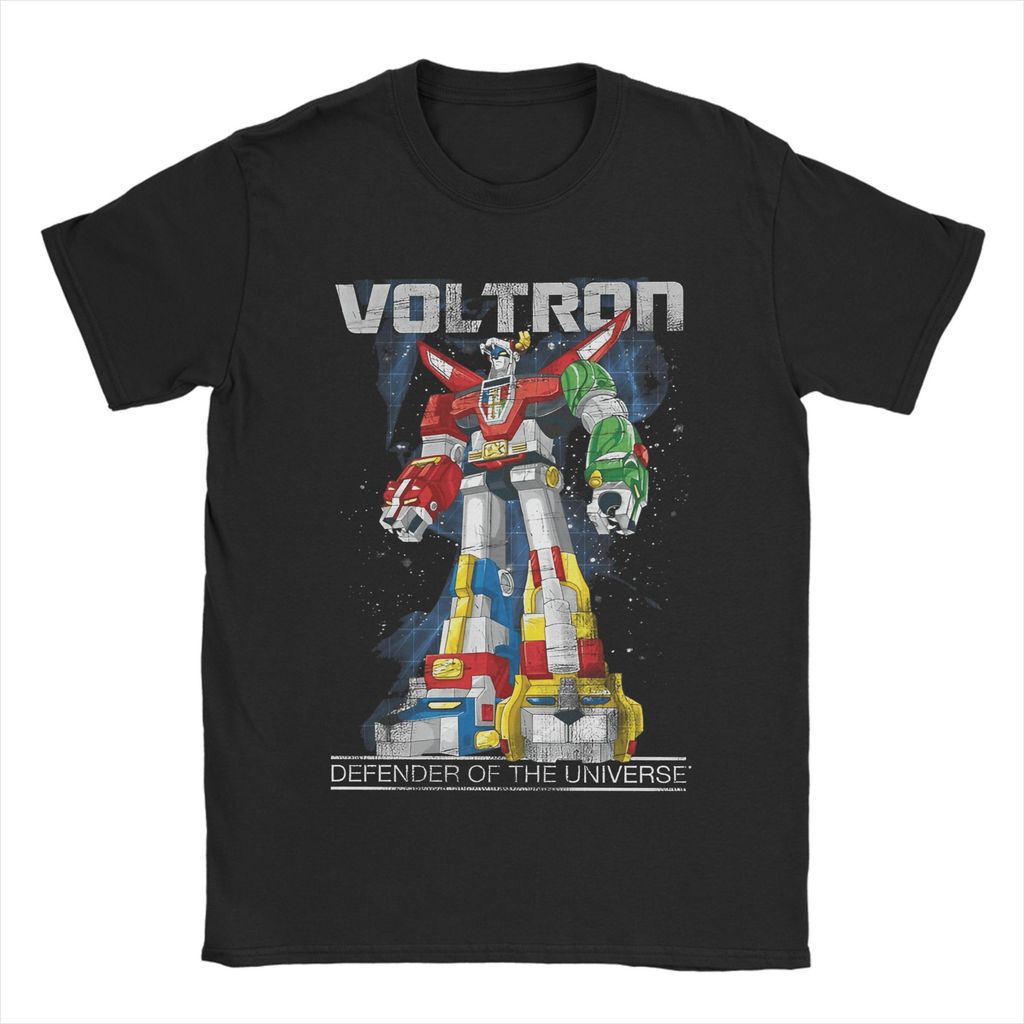 Men'S Anime Voltron T Shirts Cotton Clothing Vintage Sleeve Crew Neck Tee Shirt Printed T-Shirt