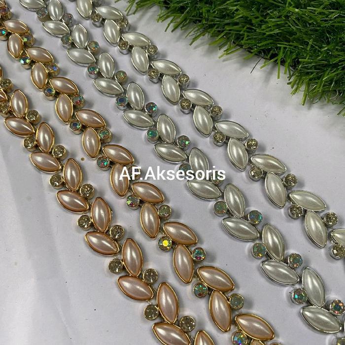 Payet diamon rangkai (100cm) diamon rangkai/hiasan baju/payet baju