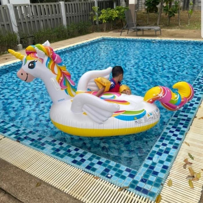 Intex Pelampung Renang Unicorn Ride On Dewasa dan Anak - Ban Renang