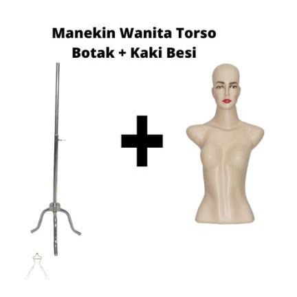 Manekin Torso Dewasa + Kaki Besi