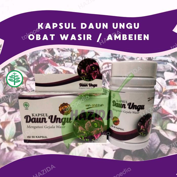 Kapsul Daun Ungu Obat Wasir Ambeien