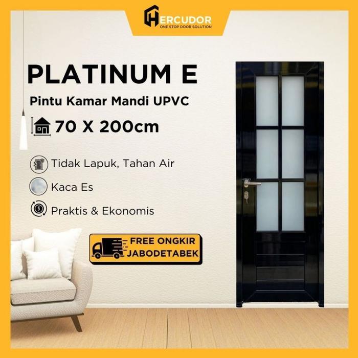 PLATINUM UPVC - Pintu Kamar Mandi UPVC Tebal PLATINUM 70x200 - E Series