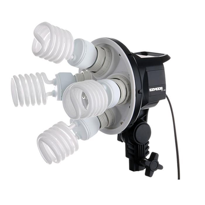 EZMODE Studio Lighting Stand 4 Lamp + 4 Socket Octagon Softbox 80cm