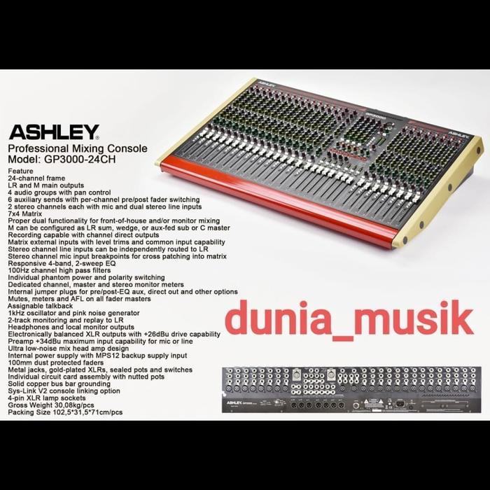 Mixer Ashley Gp3000 Gp 3000 24Ch Co