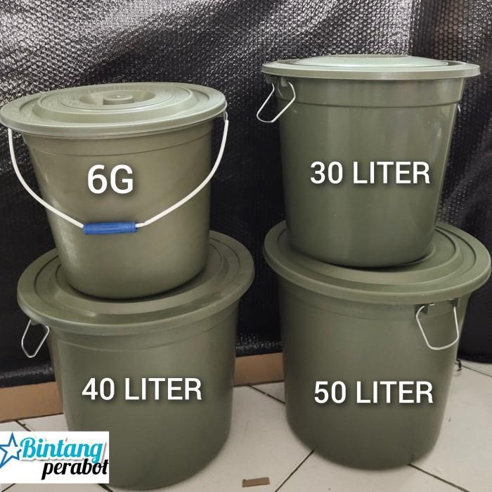 Ember - Ember 50 Liter Plastik - Ember Tutup Redy Stok