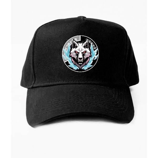 Topi Baseball Anime Beyblade X Gear Chip logo silver wolf