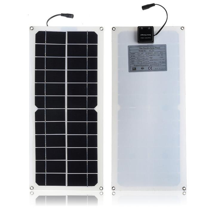 MONOCRYSTALLINE SILICON CELL SOLAR PANEL DOUBLE USB INTERFACE