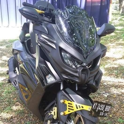 Body Nmax Predator Old Full Set Polos ( 2015-2019 ) Gray Abu Dop