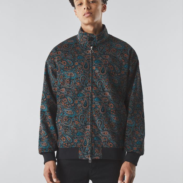 Pretty Green Paisley Cord Harrington Jacket Original