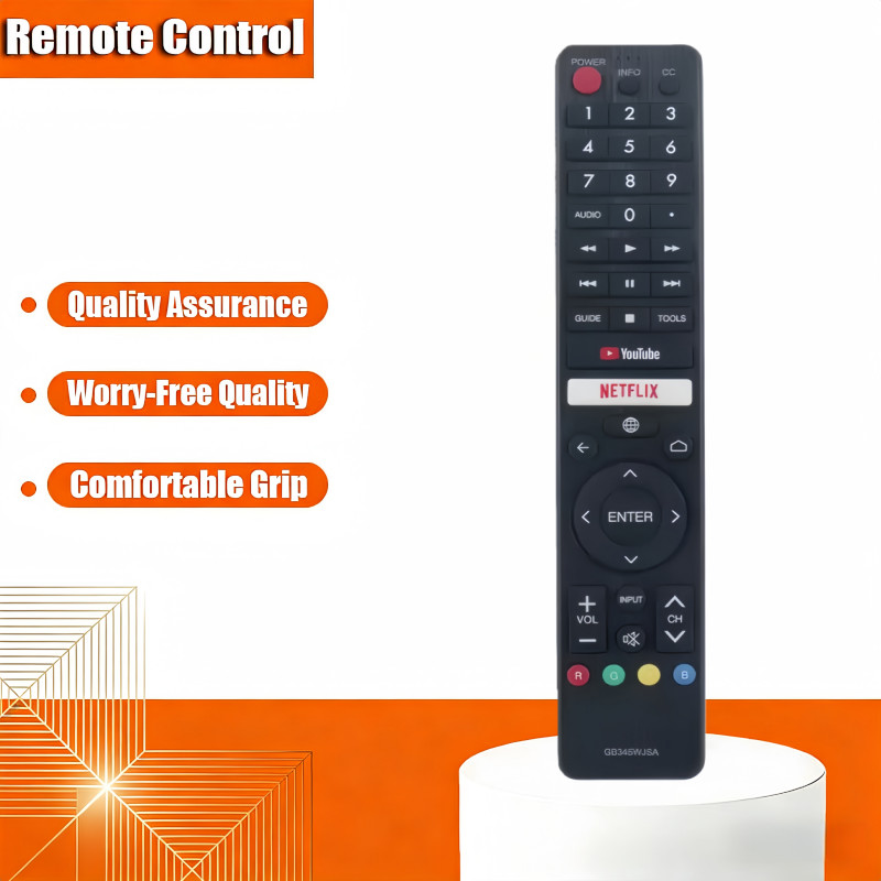 Replacement Remote Control Compatible For Gb345Wjsa Gb346Wjsa Sharp Tv 4T-C70Bk2Ud With Netflix