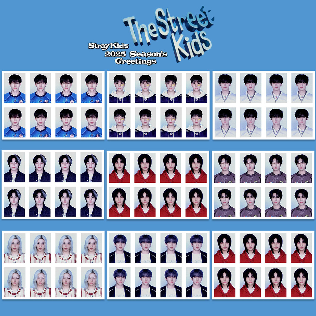 STRAY KIDS one-inch photo, handsome ID photo, THE STREET KIDS ID photo, celebrity ID photo, concert