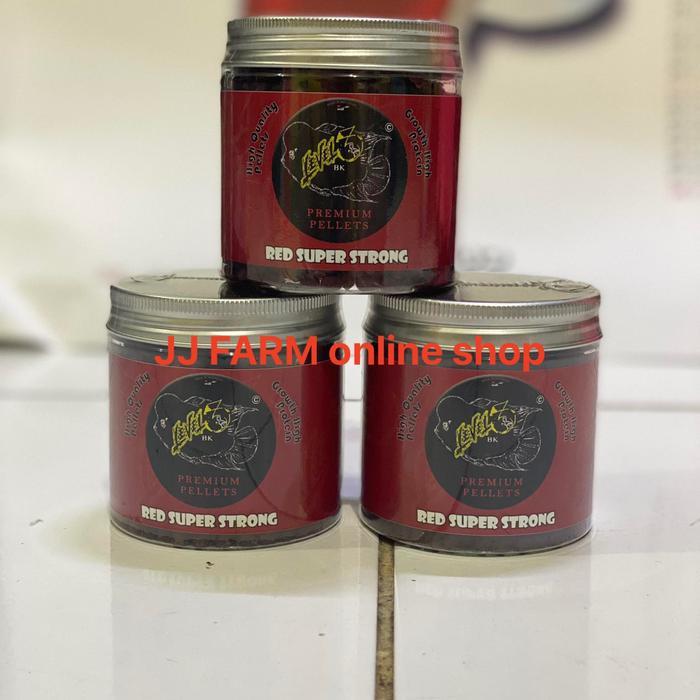 PELET IKAN LOUHAN LEVEL3 RED SUPER STRONG 100GRAM PELET LOUHAN MERAH