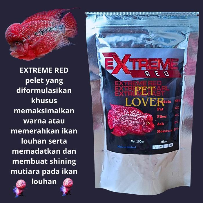 PELET LOUHAN EXTREME RED MEMERAHKAN WARNA DAN MUTIARA LOHAN