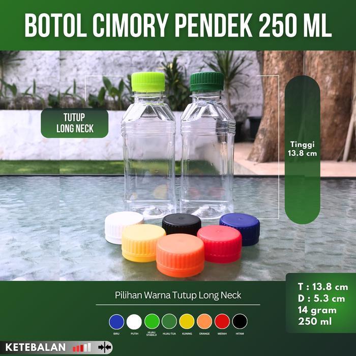 Isi 100 Botol Cimory 250 Ml Pendek Dan Tinggi / Botol Plastik 250 Ml / Botol Susu