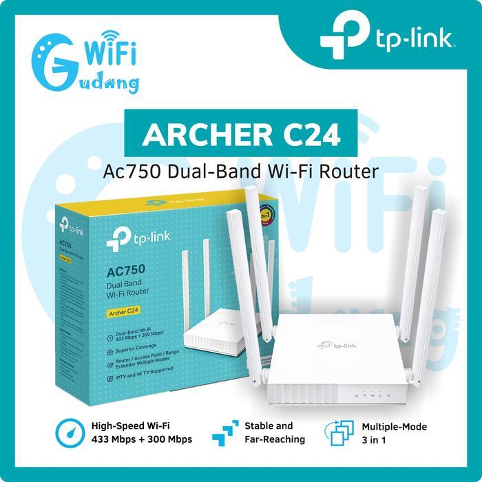 Tp-Link Archer C24 Ac750 Dual-Band Wi-Fi Router Tplink Archer C24