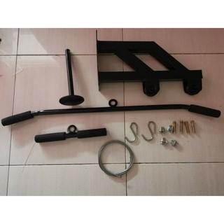 Promo Paket Lengkap Pull Down Katrol Home Gym Pulldown Tricep Paket Lengkap Bracket 2 Katrol 2