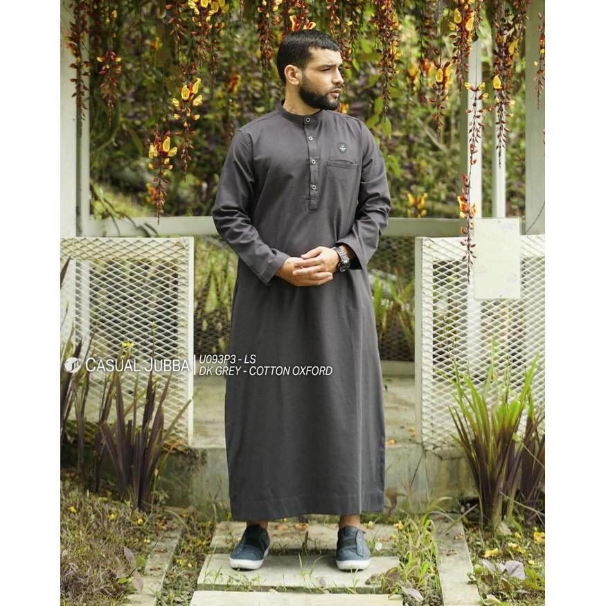 Stok Baru SAMASE Jubba Jubah CasuaL U093 Baju Gamis Pakaian Sholat Muslim Pria