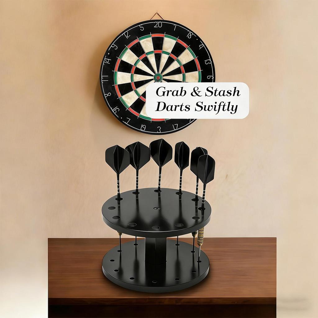 12-Slot Dart Display Holder Space-Saving Dart Holder Display Stand Organizes Shows Off Darts in