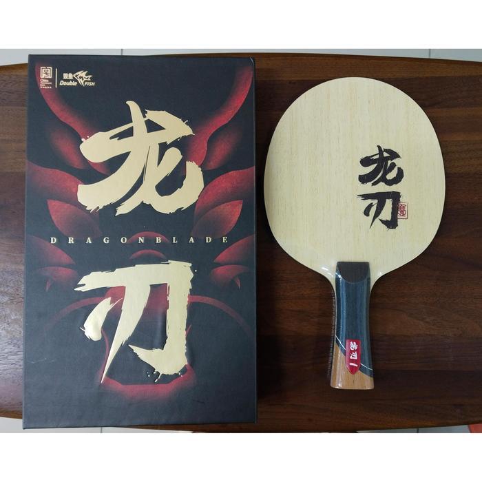 Kayu Bat Pingpong Double Fish Dragon Blade