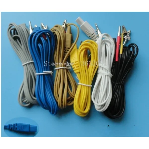 6pcs/lot Electrode Pads Therapy cable parts for KWD-808I KWD808 I KWD-808 I KWD 808 I KWD808-I nerve