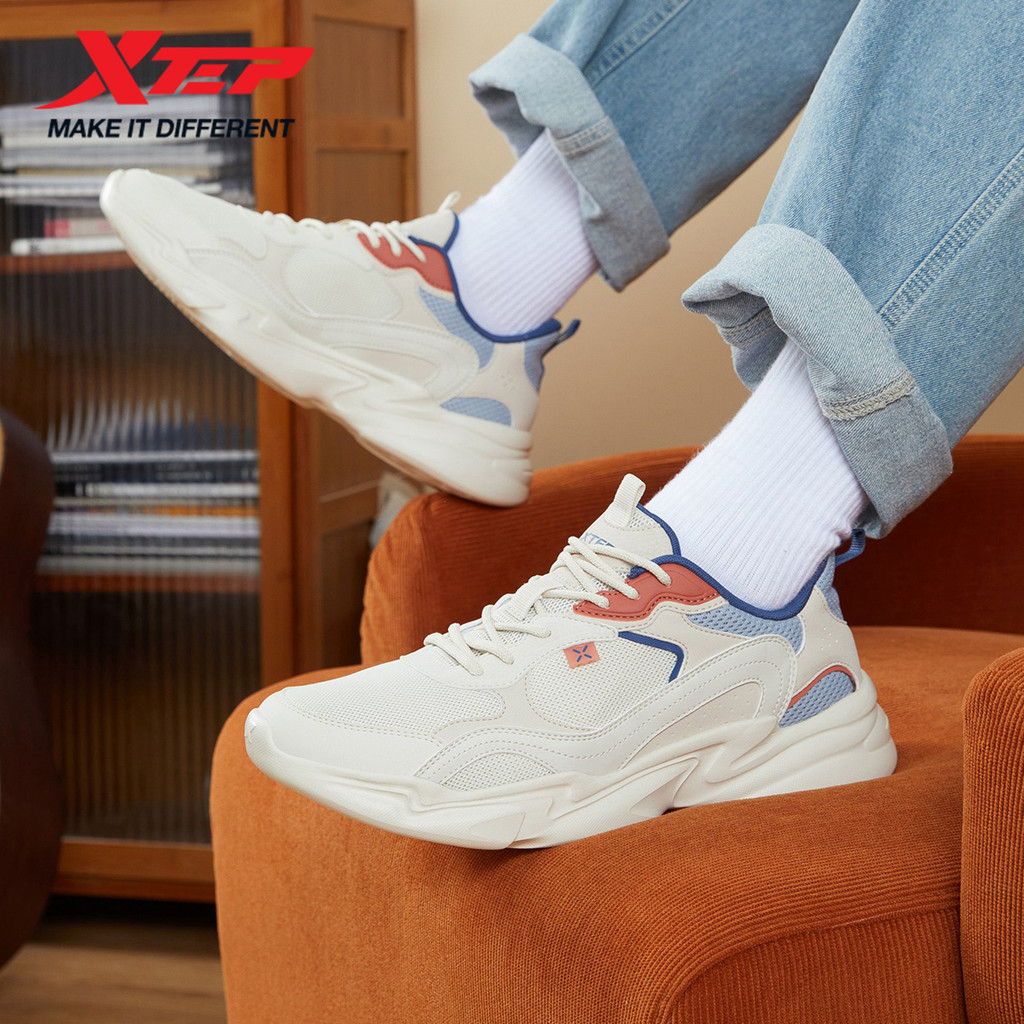 XTEP WALKING SHOES FOR MEN CASUAL FASHION TREKKING SUPPORT OUTDOOR COMFORTABLE BREATHABLE