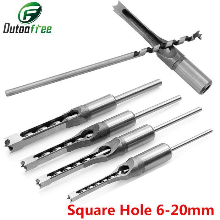 6MM~16MM SQUARE HOLE DRILL SET HSS SQUARE TENON DRILL SET 4PCS/5PCS/6PCS COMBINATION WOODWORKING