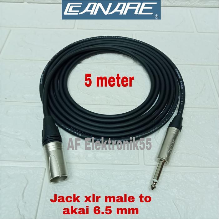 Kabel canare standar japan jack XLR male to akai 5 meter