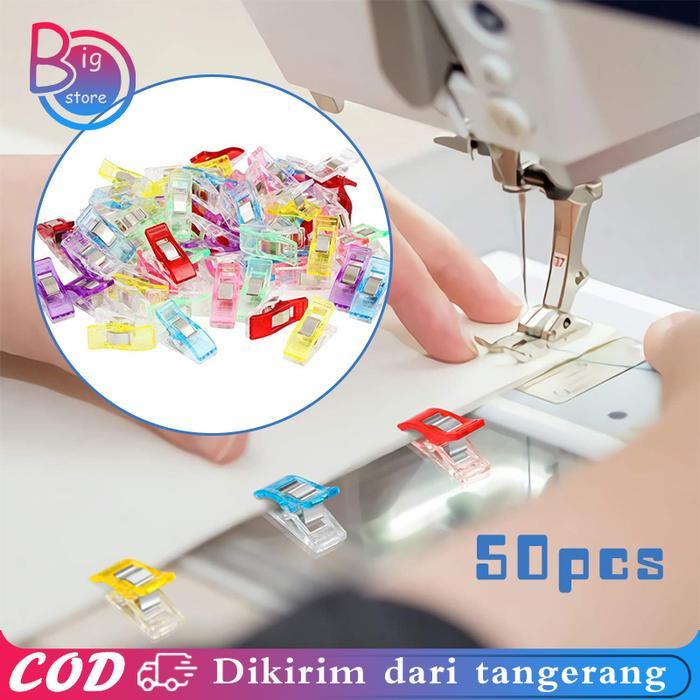 50pcs Penjepit Kain Jahit Penjepit Jahitan Wonder Clip Penjepit Kain Jahitan Untuk Menjahit Selimut