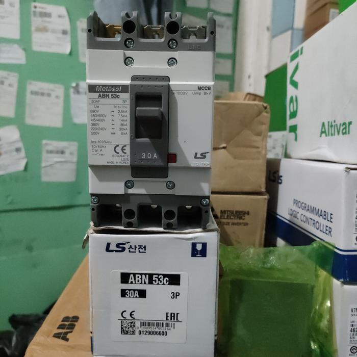 Mccb Abn 53C 30A / Mccb Ls 3P 30Amper Original