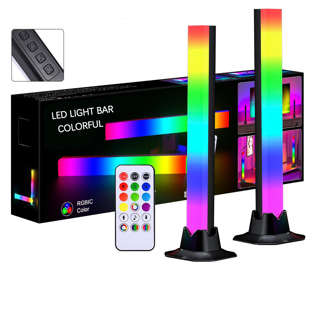 1 Pair RGB Rhythm Light,180 Smart Light Bars,Gaming LED Lights,16 Million DIY Color