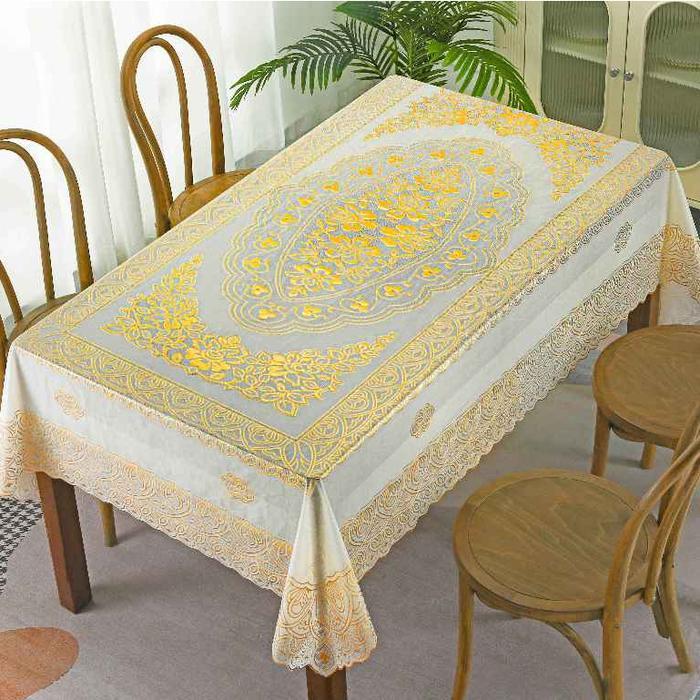 TAPLAK MEJA MAKAN BESAR UK 150X228CM TAPLAK MEJA RUANG TAMU PERLAK MEJA BAHAN PVC TEBAL PEREMIUM D-P