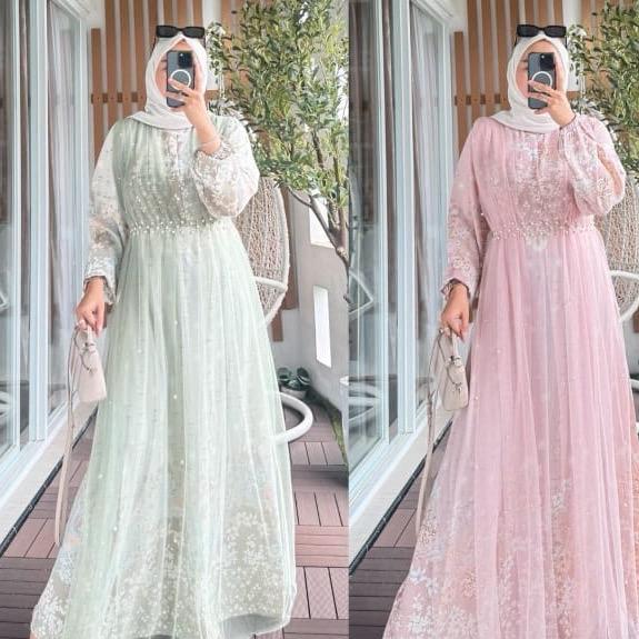 Kapadokiia Dress Motif Raya Series - Dress Lebaran Kondangan Wanita Remaja Gamis Motif