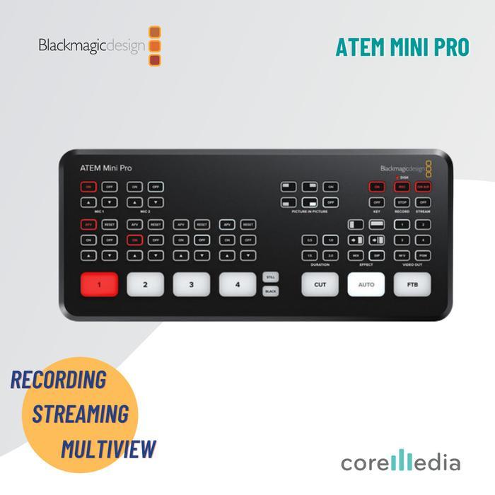 Premium Blackmagic Design Atem Mini Pro Hdmi Live Stream Switcher - Atem Mini Pro Recording