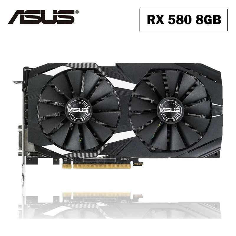 Graphics Cards AMD RX 580 8GB GDDR5 Mining GPU Video Card 256Bit Computer RX580
