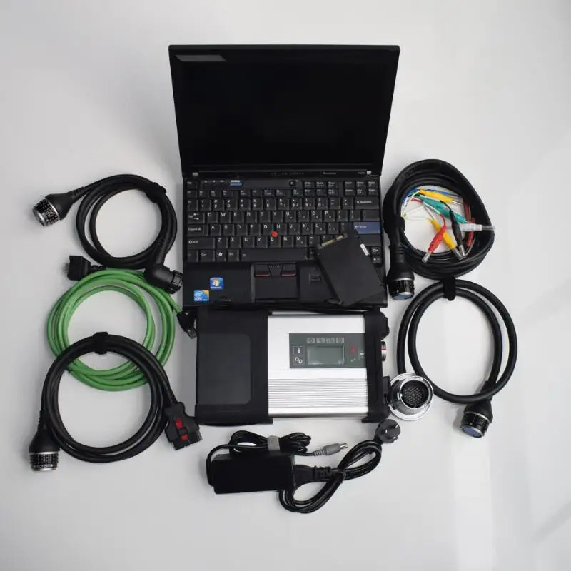 Mb Star SD CONNECT C5 Thinkpad Diagnostic Software Ssd 480GB Fast Speed Laptop x220t 8g CPU I5 Table