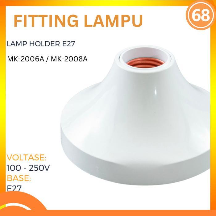 "New" Fitting Plafon E27 Kerucut Mikawa
