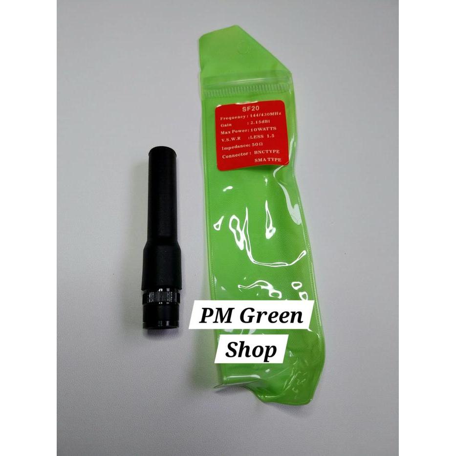 ANTENA HT ICOM V80 V8 V68 V86 BNC JARAK JAUH DUALBAND PENDEK 7,5 CM