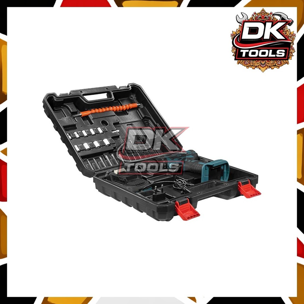 Mesin Bor Cordless Drill M-16 20V Set Modern