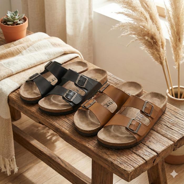 Aerostreet - Vintage Leo - Sandal Lebaran Ringan Pria Smooth Sintetis Kasual