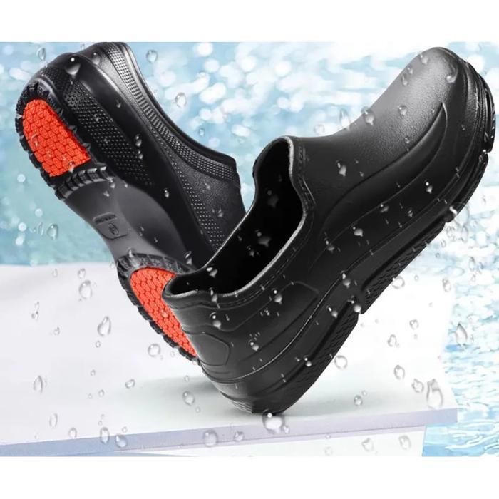 Aerostreet - Sepatu Kerja Pria Wanita Formal Casual/Sepatu Kerja Koki Chef Dapur Anti Slip Tahan Air