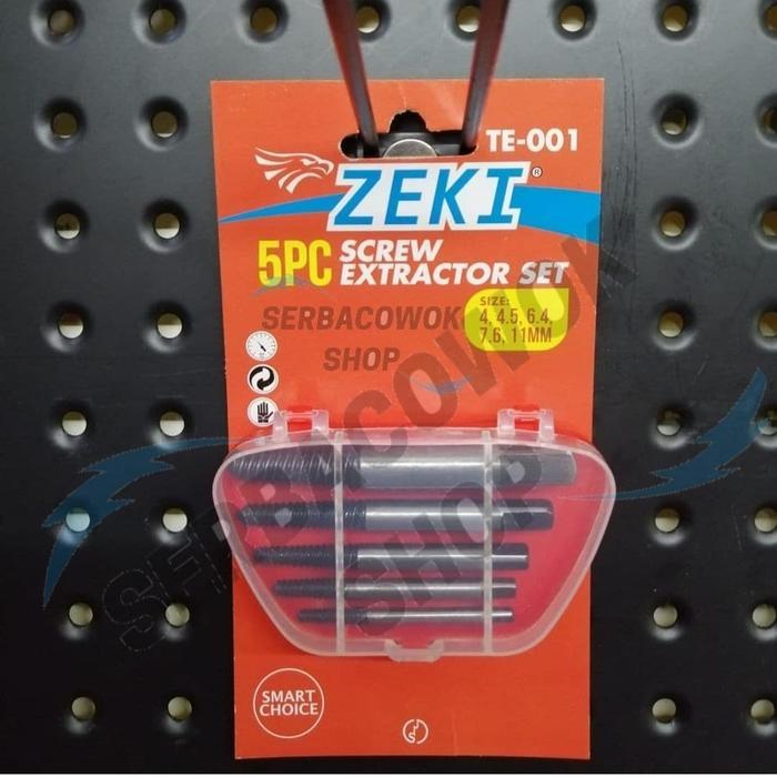Promo Zeki Tap Balik 5 pcs Hand Tap Balik Set Screw Extractor Set Termurah