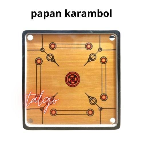 MEJA KARAMBOL + 1SET BIJI KARAMBOL DAN BUBUK KRISTAL PAPAN KARAMBOL