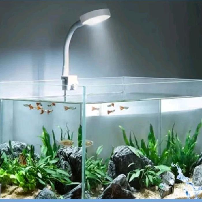 LAMPU LED JEPIT CLIP FLEKSIBEL 3 MODE WARNA AQUARIUM AQUASCAPE